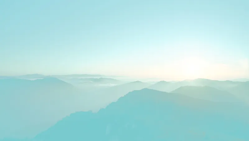 Mountain ridges at sunrise — aspirational landscape representing the OC region